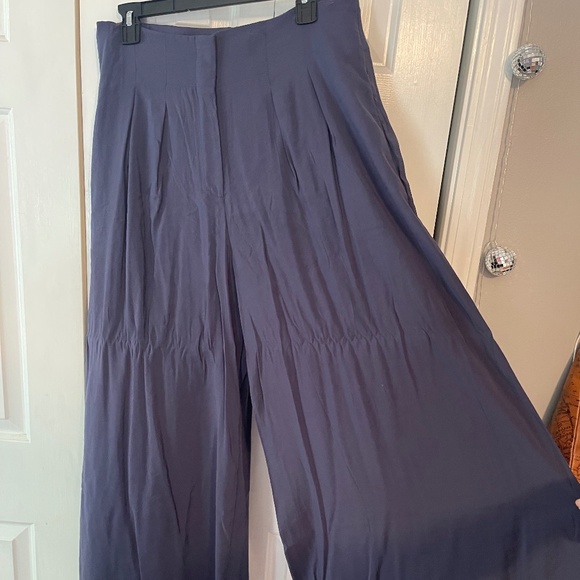 NWT Anthropologie Pleated Wide-Leg Trousers - Picture 2 of 4